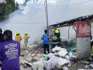 รายงานเหตุเพลิงไหม้ หมู่3 ตำบลหนองกินเพล อำเภอวารินชำราบ จังหวัดอุบลราชธานี