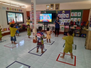 กองการศึกษาฯออกนิเทศน์การจัดประสบการณ์การเรียนรู้  ศพด. บ้านคูสว่าง